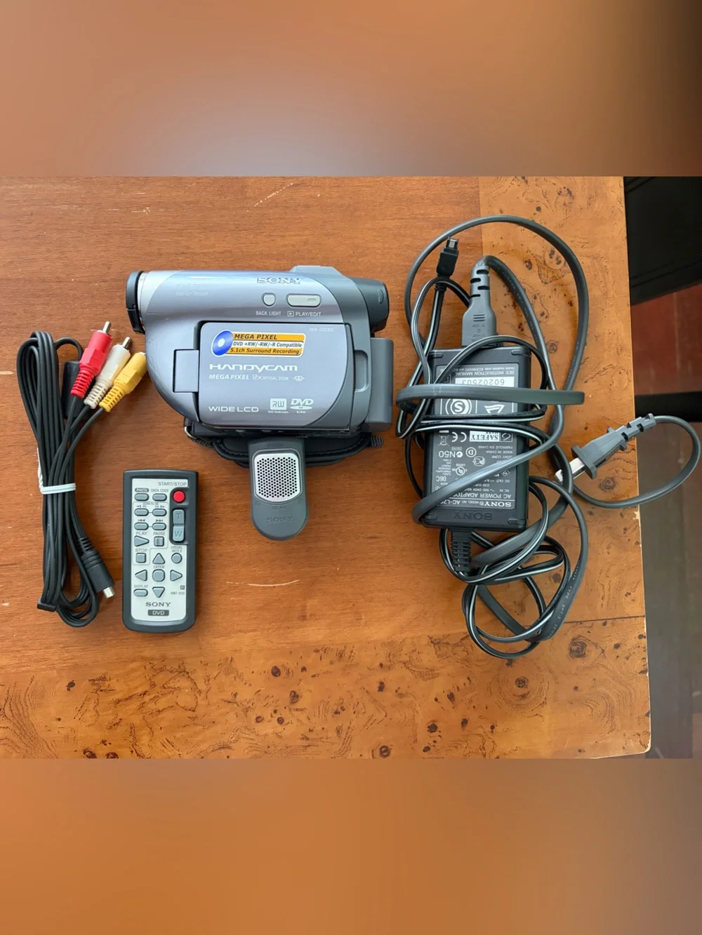 Sony Gray Portable Handycam DVD Camcorder with Remote DCR-DVD305